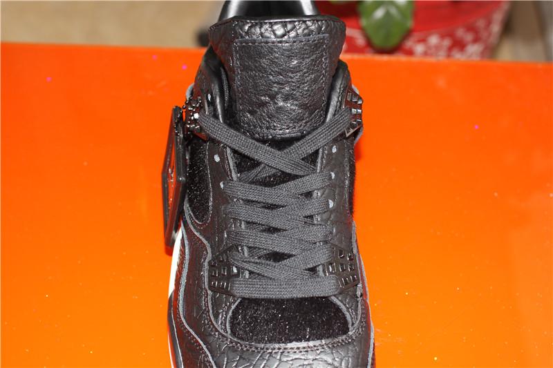 Authentic Air Jordan 4 Premium Black